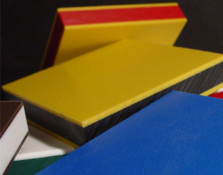 yellow and black dual layer double colour HDPE plastic sheet