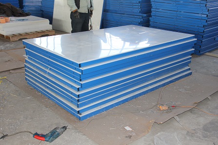  plastic sheet with steel support structure