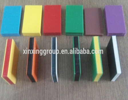 hdpe three layer plastic colored sheet for amusement park
