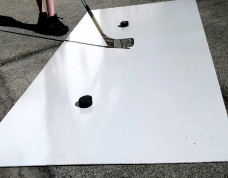 UV protection white hdpe hockey shooting pad/board