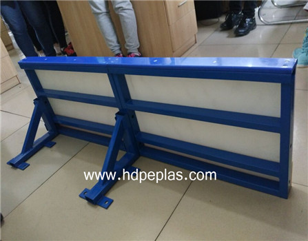 Synthetic ice rink dasher board arena barrier