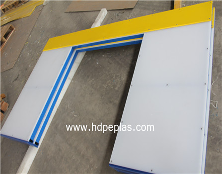 polyethlene plastic hdpe ice rink barrier/hdpe synthetic ice rink dasher board