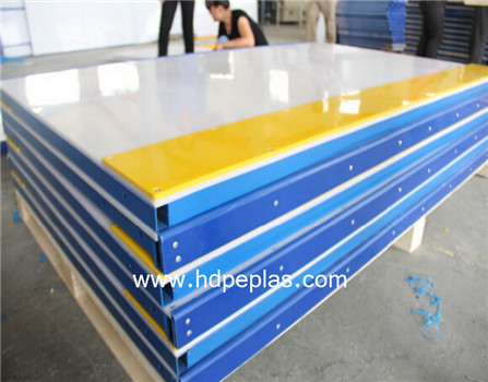 dasher board with steel frame/hot sale outdoor hdpe barrier sheet