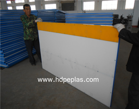 dasher board with steel frame/hot sale outdoor hdpe barrier sheet