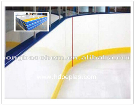 100%virgin hdpe hockey dasher board/mobile ice rink barrier sheet