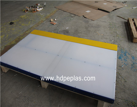 PE board ice rink barrier for sports arena system
