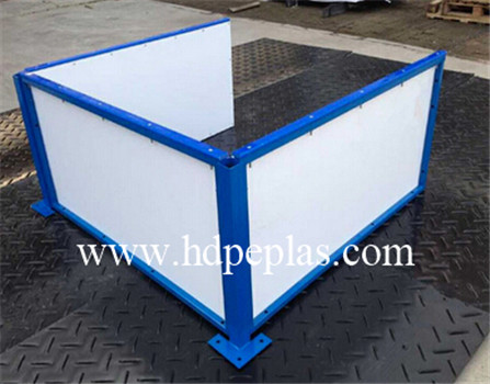 plastic hdpe ice rink barrier sheet/soccer dasher board plastic wall