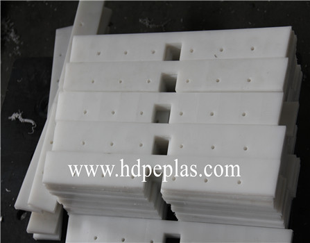 Impact resistant white UHMWPE/hdpe/pe plastic drag conveyor paddle