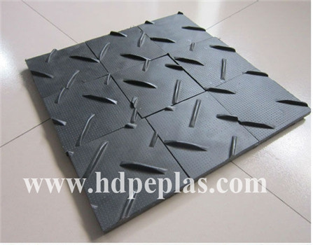 2440*1220*12.7mm black truck PE road mat/construction track road mats