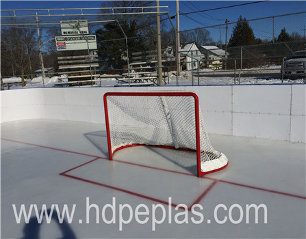 HDPE balustrade for ice rink