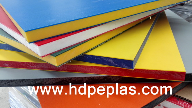 Dual color 3 layer HDPE texture sheet