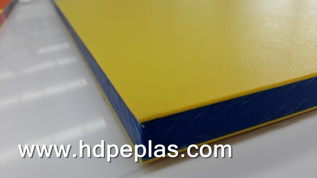 hdpe sandwich board,hdpe double color three layer plate