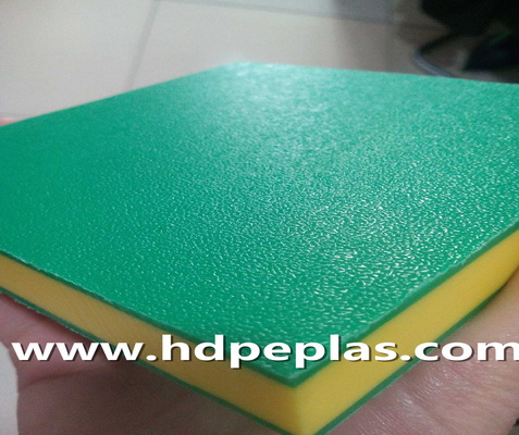 High quality Sandwich 3 layer HDPE double color plastic sheet