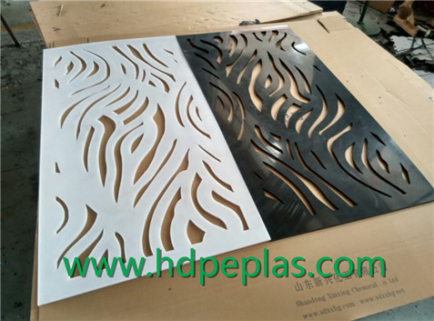 New Design HDPE screen panel for decoration