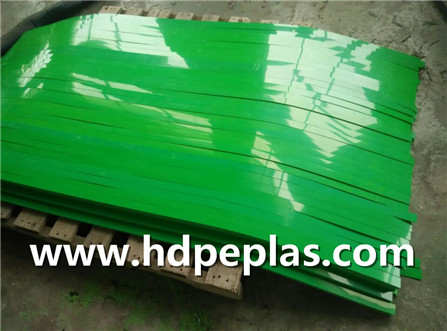 Green UHMW-PE/HDPE Wear strips