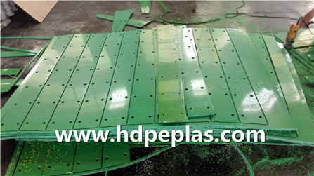 Green UHMW-PE/HDPE Wear strips