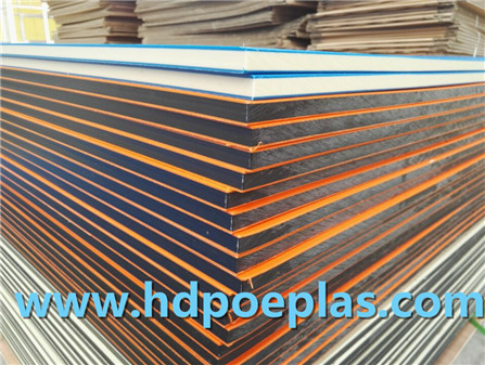 Dual color 3 layers HDPE sheet for play ground