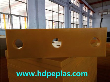high quality uhmwpe/hdpe wear parts with drilling holes