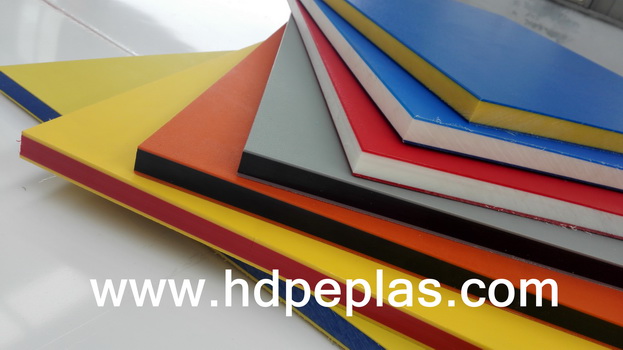 Dual color HDPE sheet can be processed to plaything