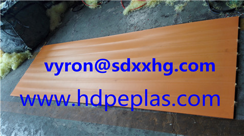 extrusion waterproof HDPE sheet orange color PE300