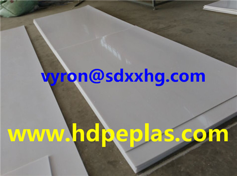 High quality PE Material extruded white color HDPE sheet