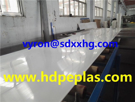 High quality PE Material extruded white color HDPE sheet