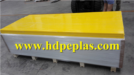 pure yellow HDPE sheet/yellow color virgin HDPE sheet