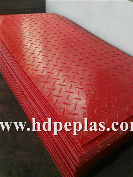 Red Ground Protection Mats.
