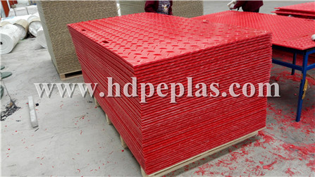 Red Ground protection mats