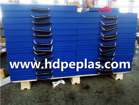 UHMWPE Polyethylene Crane Outrigger Pads/PE Plastic with Blue COLOR