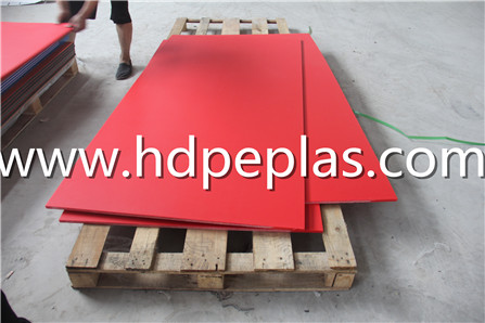 Red Single color HDPE sheet/sandwich HDPE panel