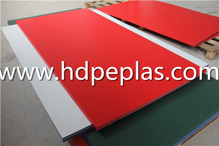 Red Single color HDPE sheet/sandwich HDPE panel