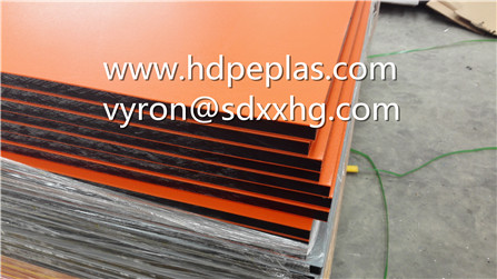 Orange/Black/Orange dual colour texture engraving plastic board