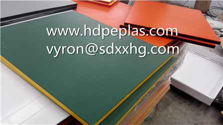 Dual colour three layer texture HDPE board
