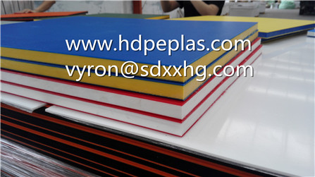 Dual colour three layer texture HDPE board