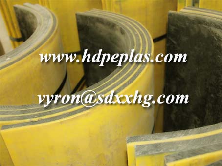 Hot Bending bicolor uhmwpe non-stick UHMW PE trailer liners
