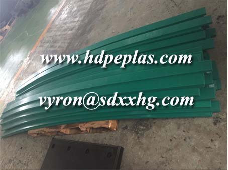Green UHMWPE HDPE wear strips