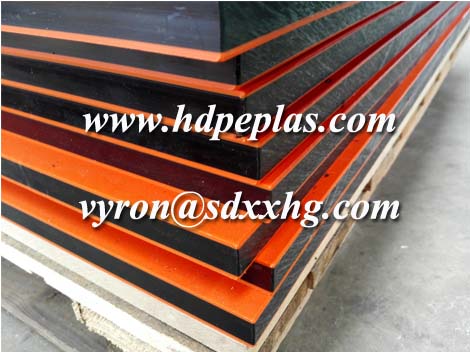 Orange peel double colour HDPE boards