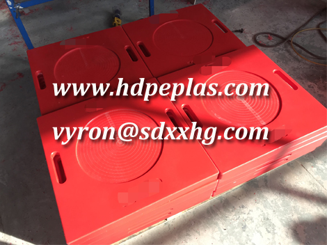 Customized uhmwpe crane outrigger pad