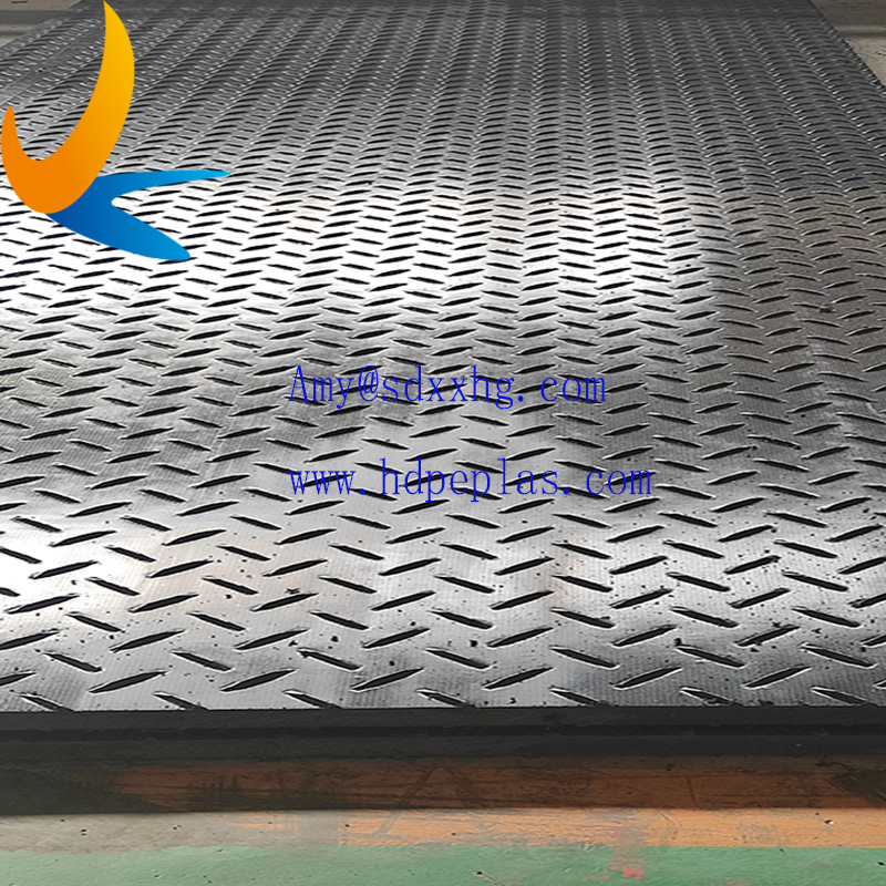 hdpe ground mat / heavy-duty plastic mats with 1/2 inch thickness