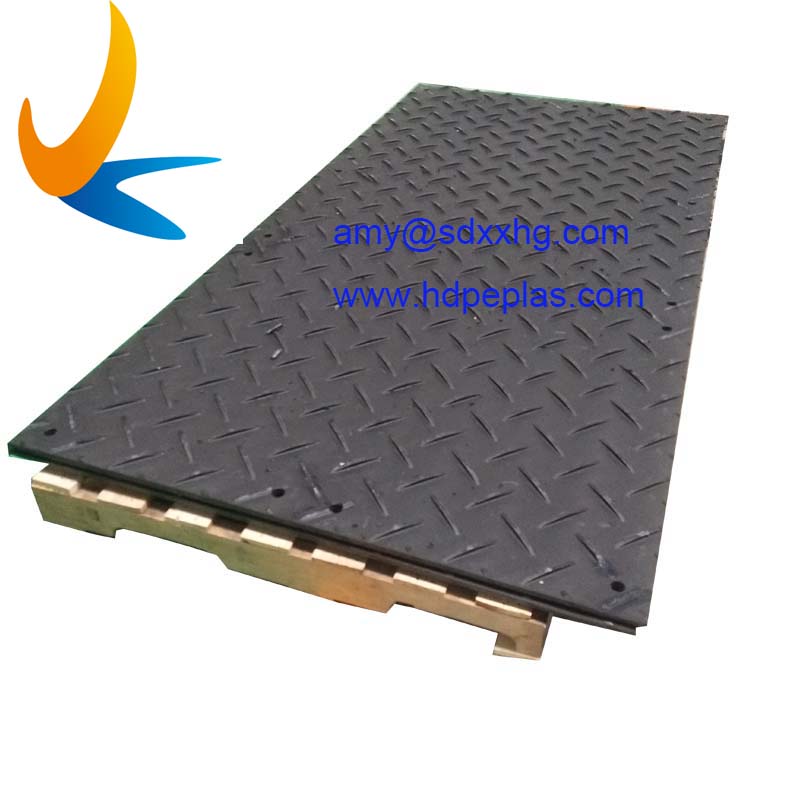 hdpe ground mat / heavy-duty plastic mats with 1/2 inch thickness