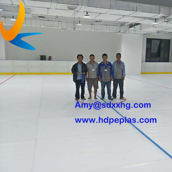 HDPE synthetic ice rink hockey shooting tiles