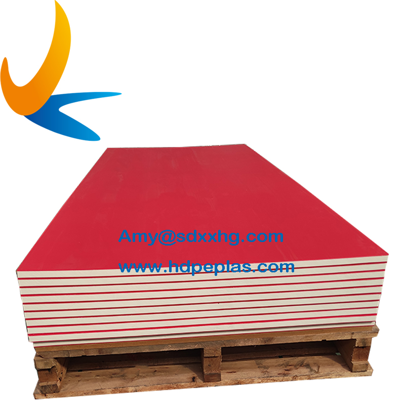 three layer double color hdpe board Plastic hdpe sheet