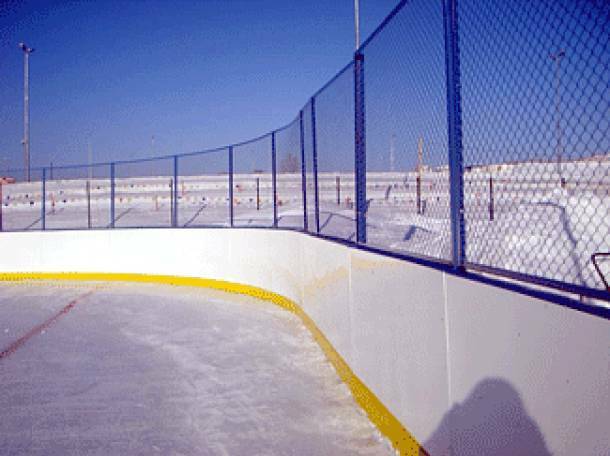 synthetic ice rink dasher board system