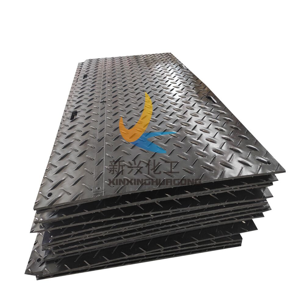 PE plastic flooring mat, recycled HDPE car mat, texture ground protection mat