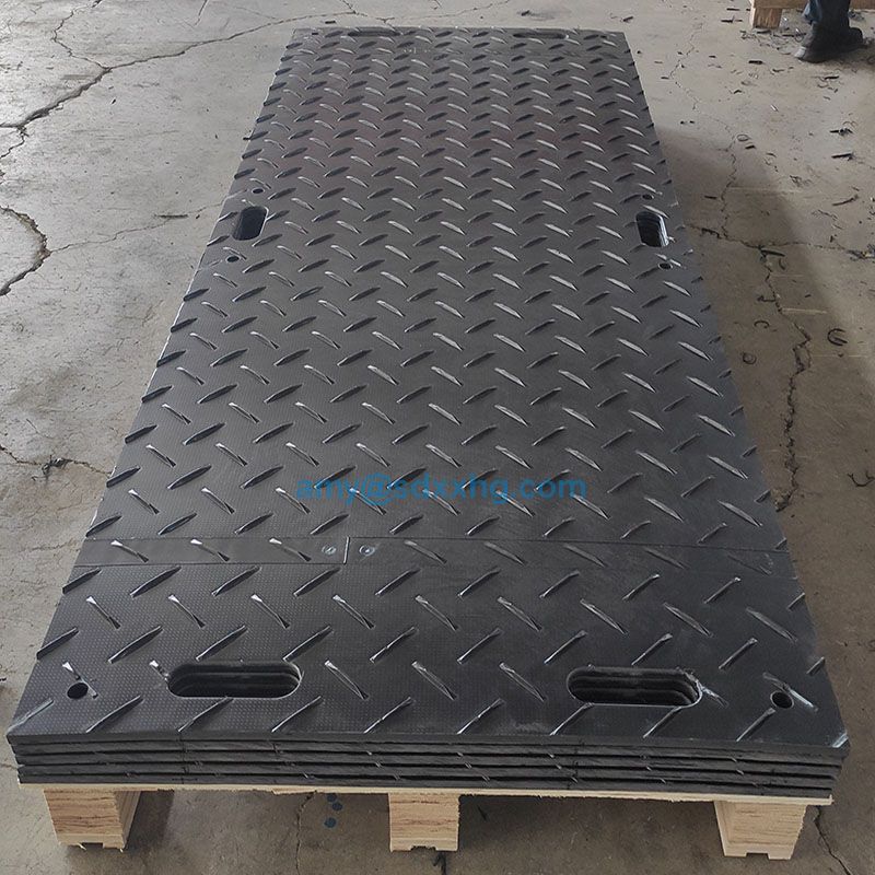 Heavy duty UV protection HDPE plastic ground protection road mat
