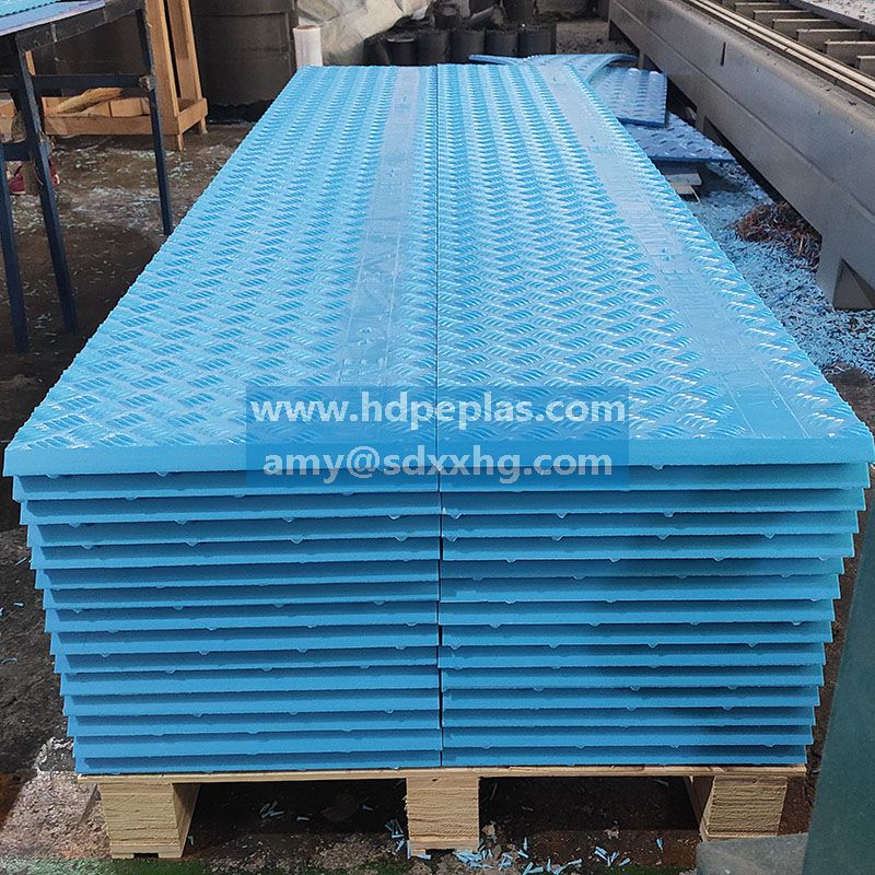 100% plastic hdpe ground protection track bog mats