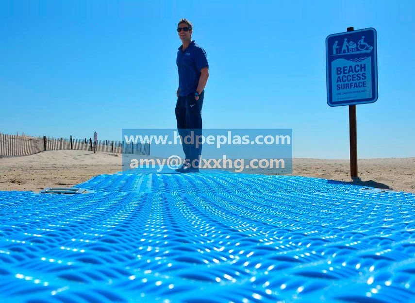 Ground Accessibility Mat for Beaches Made