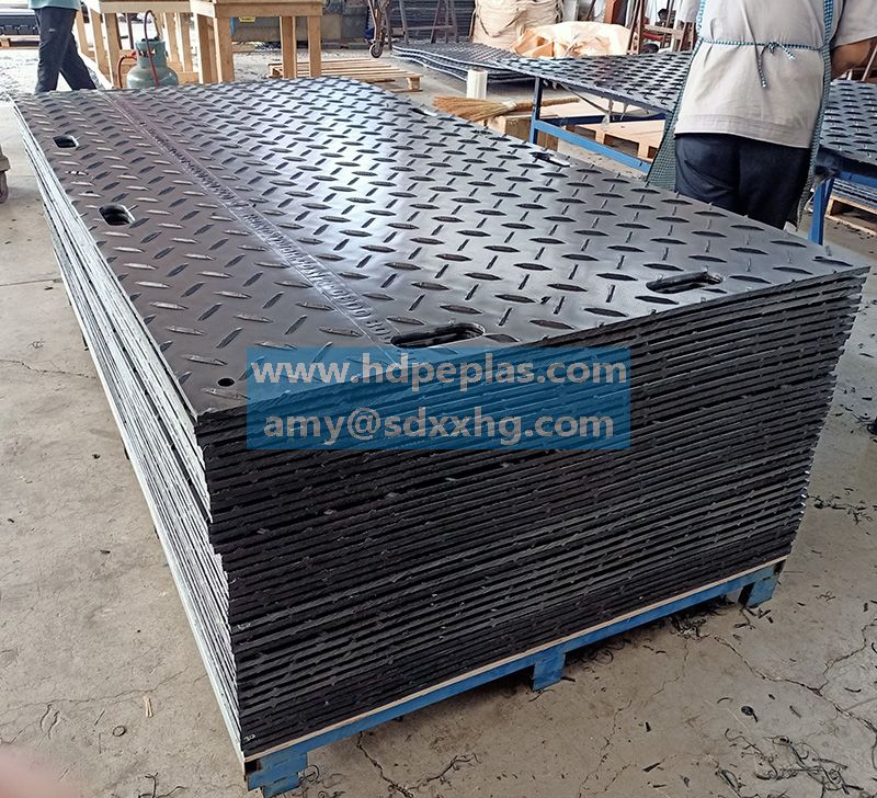 UV protection plastic HDPE/UHMWPE Ground Mats for Heavy Equipment/Light Duty Road Mats