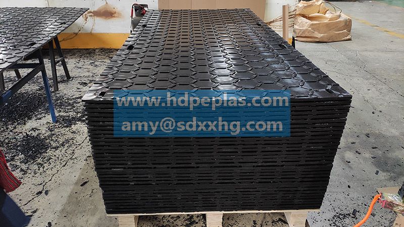 Ground Protection plastic temporary road mats to protect grass
